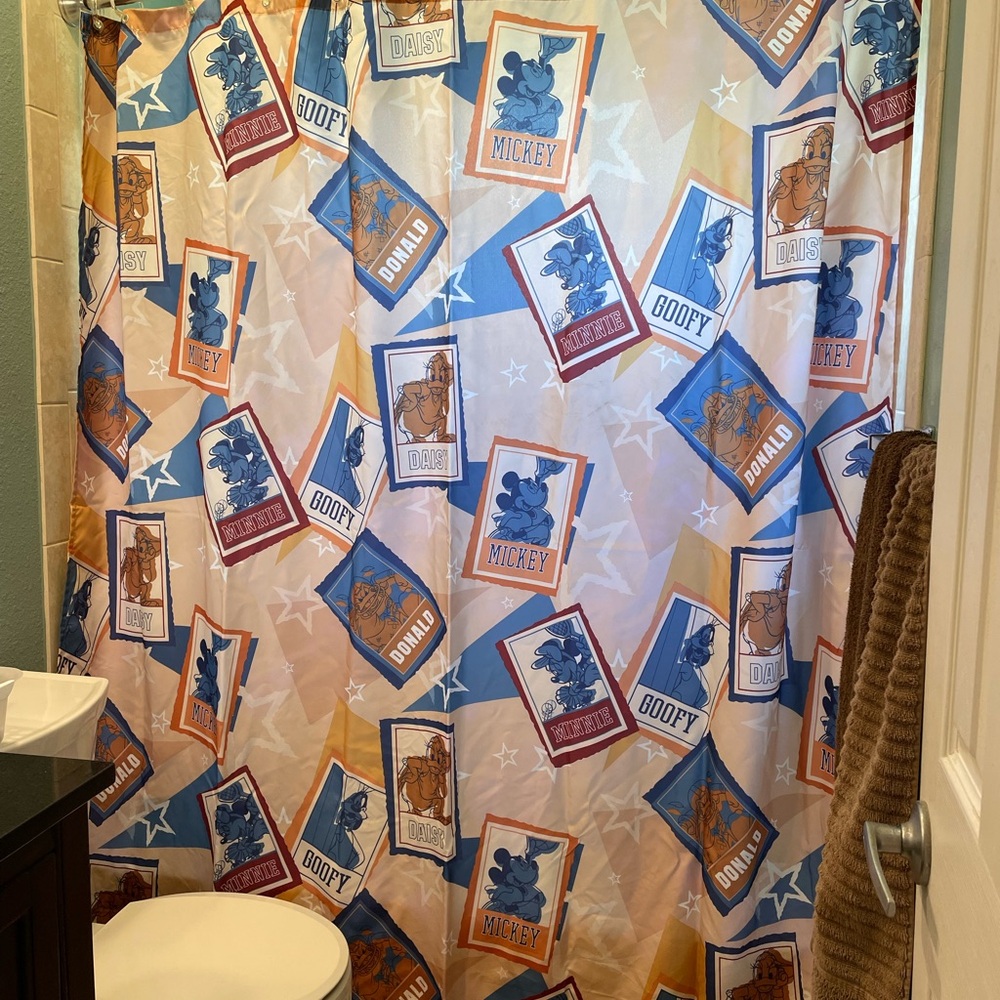 Disney All Star Sports Mickey and Friends Shower Curtain